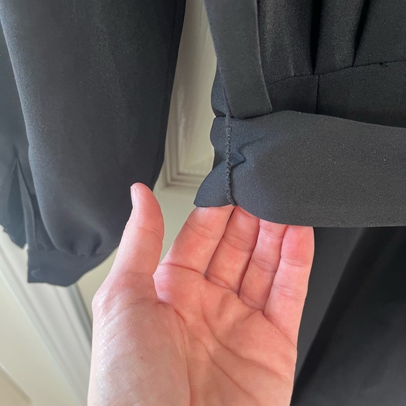 Scoop Women’s Jumpsuit Long Sleeve. Black in color. Size Small - Picture 2 of 14